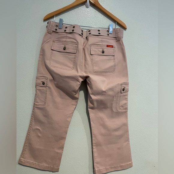 Dust Pink wide leg crop pants with belt. !It Jeans Size 11/12 - Picture 6 of 6